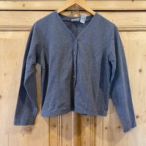 Vintage LL BEAN Button-up Gray Cotton Shirt Size Medium